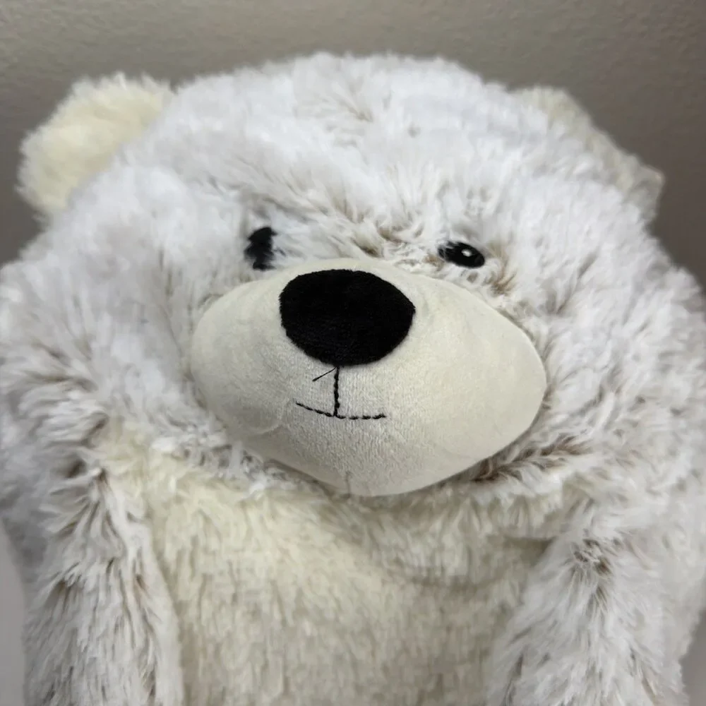 NWT Warmies Supersized Handwarmer Bear Gray Microwaveable Cozy Plush
